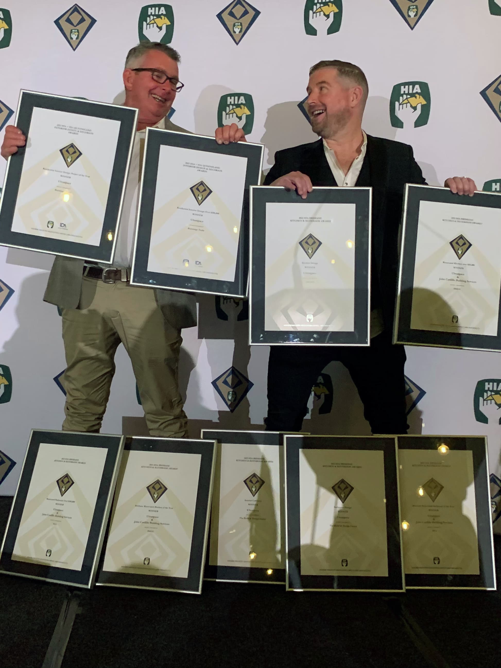 JCBS team winning multiple HIA awards